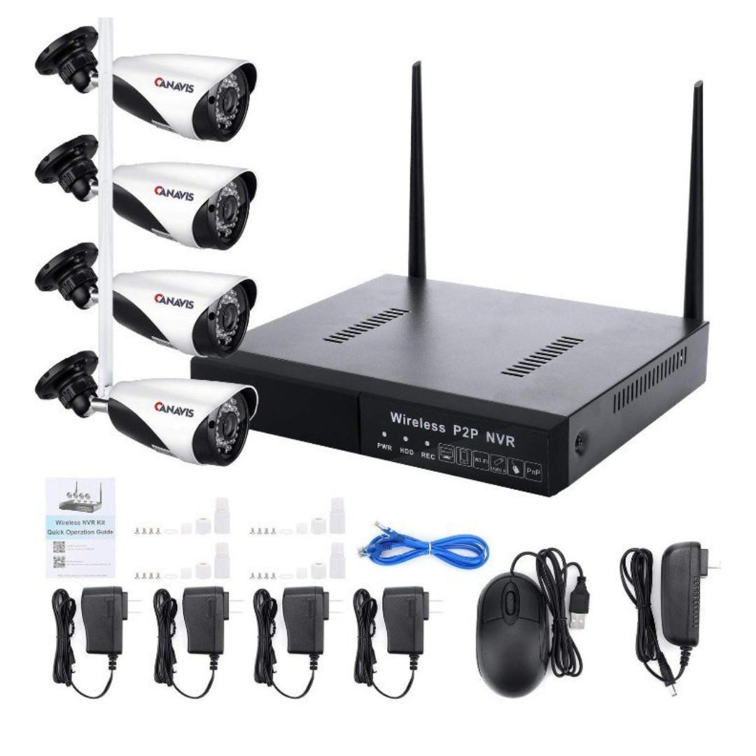 1379 Home Security Camera System CANAVIS HD 1280 720 Res CCTV