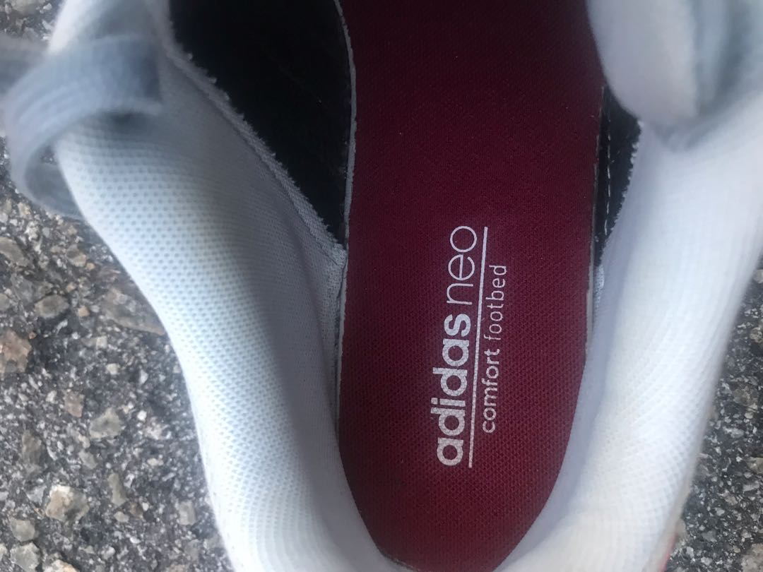 Adidas neo deals comfort footbed grey