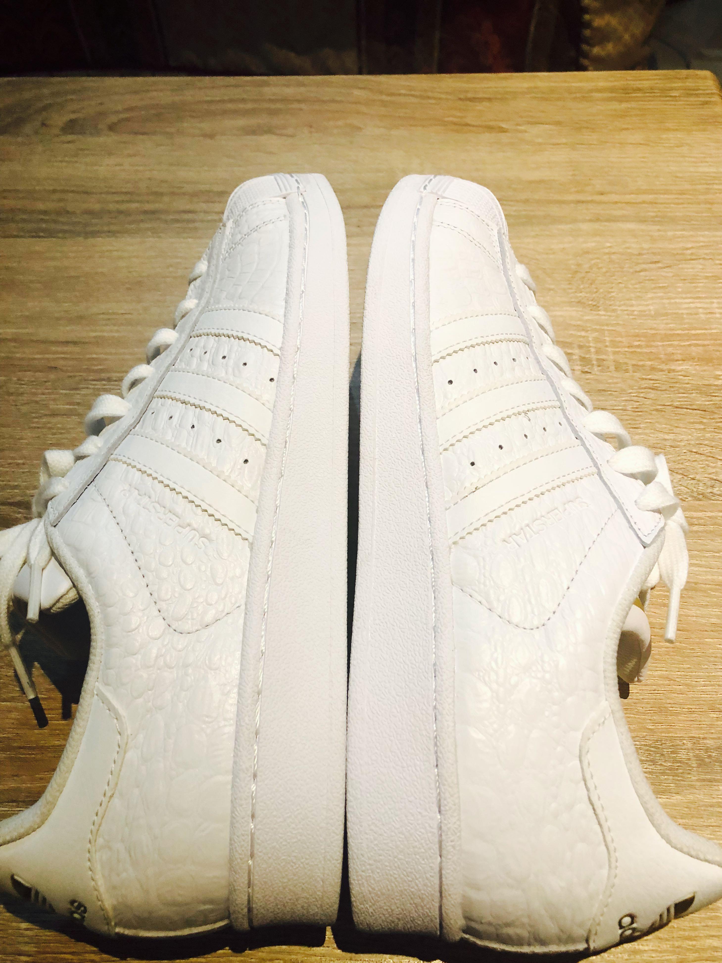 Adidas Superstar Triple White Snakeskin Men s Fashion Footwear