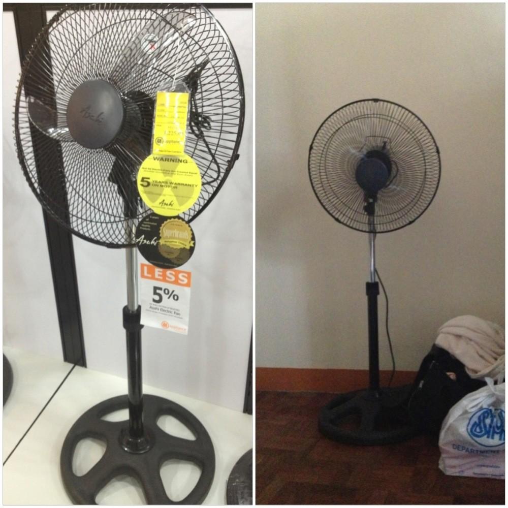 Asahi Stand Fan 16" Banana Blade (Black), Babies & Kids…
