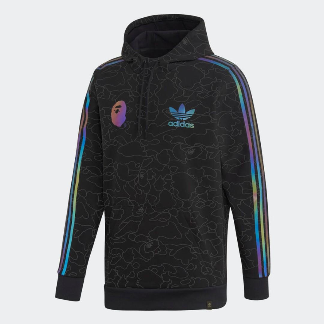 Tech hoodie bape x adidas clearance