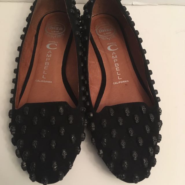 Authentic Jeffrey Campbell skulltini flats Luxury on Carousell