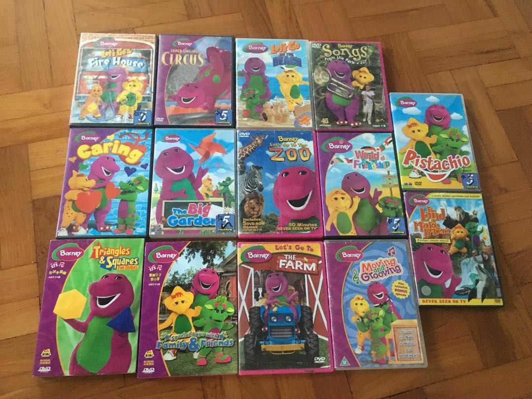Barney DVD bundle, Hobbies & Toys, Music & Media, CDs & DVDs on Carousell