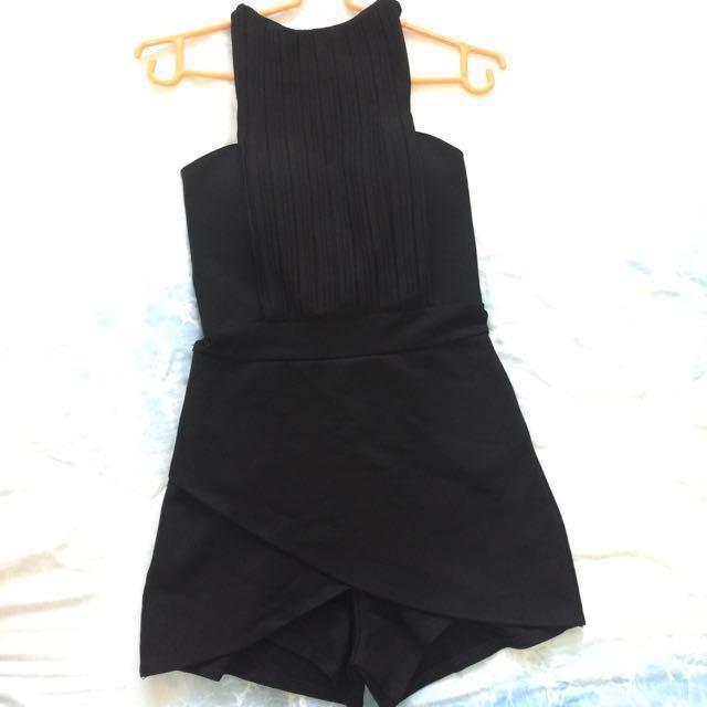 black romper suit