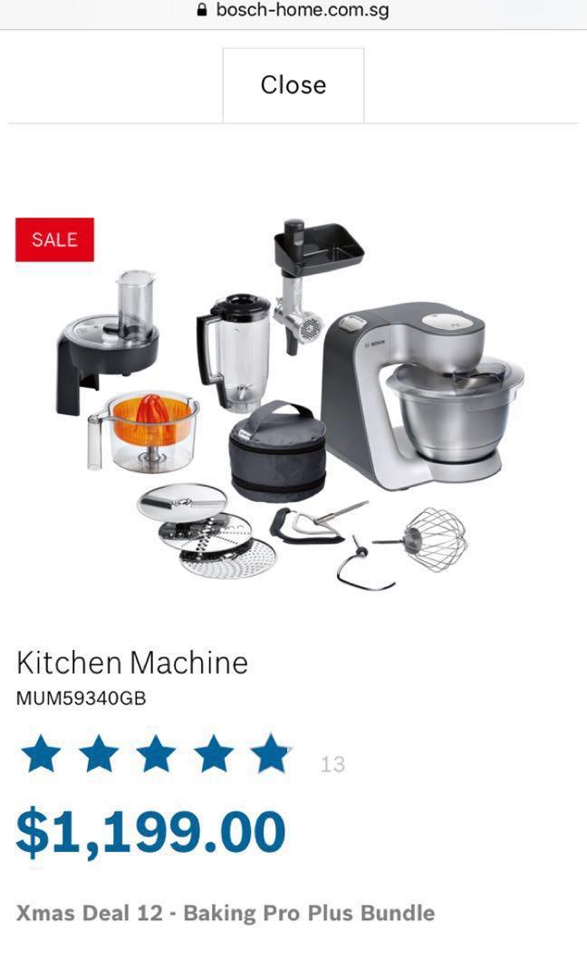 Bosch Kitchen Stand Mixer Mum5 Home Appliances Kitchenware On