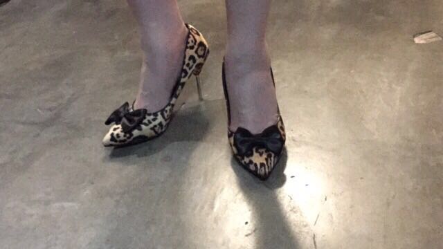 office animal print shoes