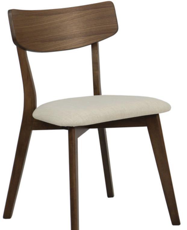 Brand New Dining Table Set (Walnut coloured), Furniture & Home Living