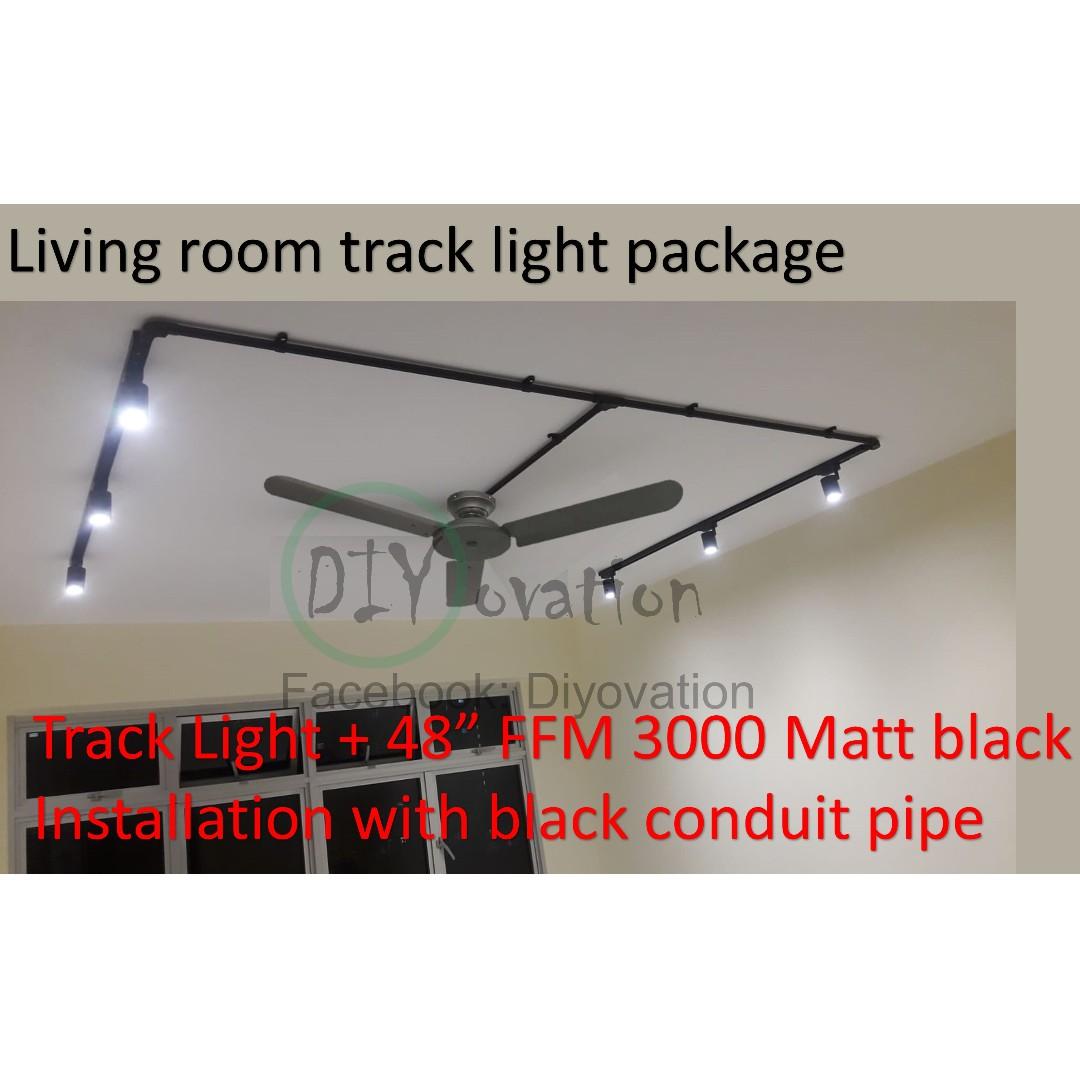Bto Package Living Room Ceiling Fan And Track Light