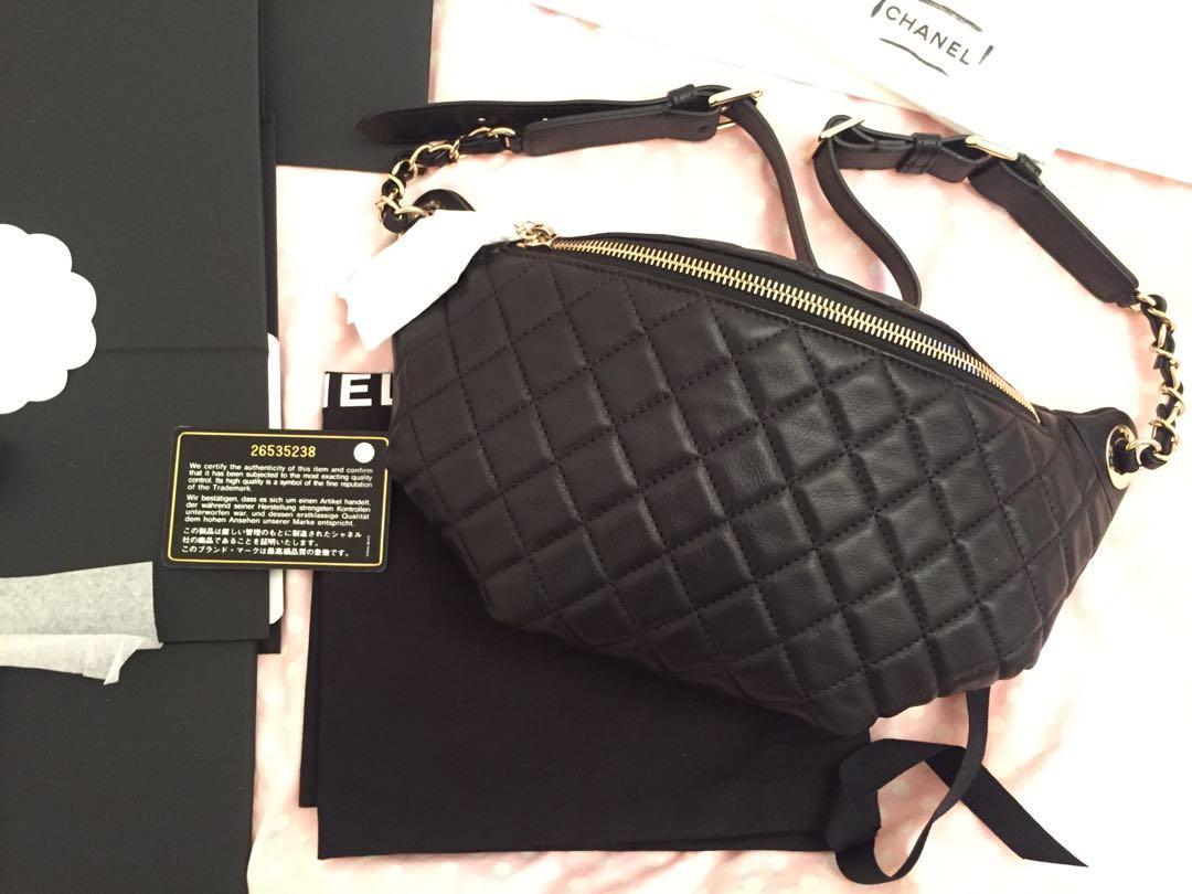 Chanel Waist Bag 100% Authentic, Women'S Fashion, Bags & Wallets, Purses &  Pouches On Carousell
