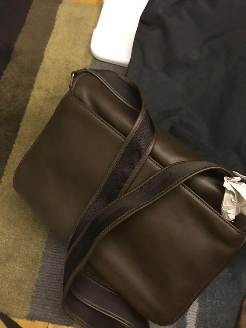 Coach leather messenger bag, Men's Fashion, Bags, Sling Bags on Carousell