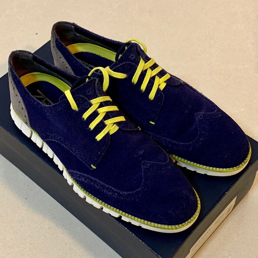 Cole Haan ZEROGRAND Wing Oxfords Blue 