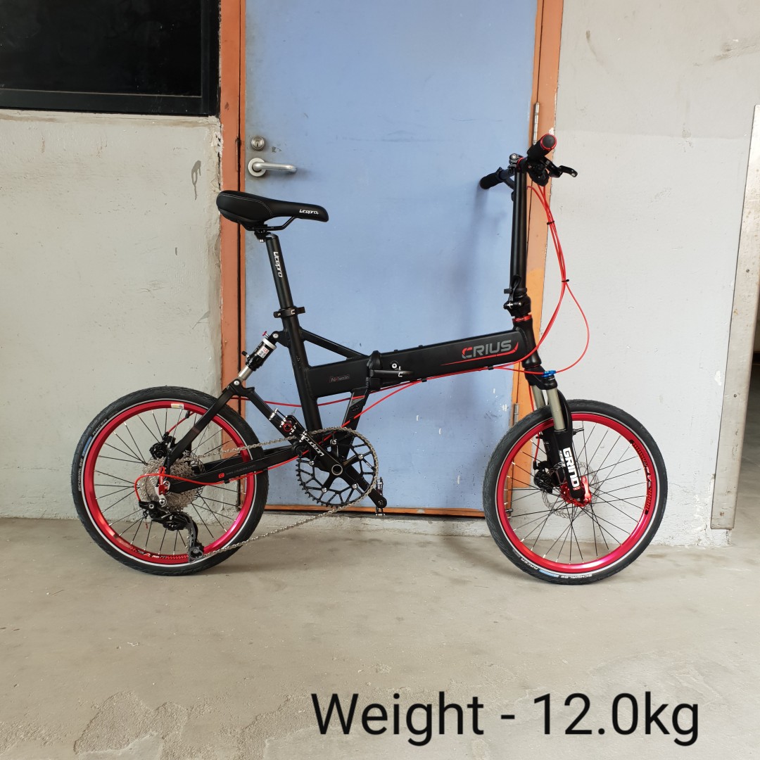 suspension folding bike