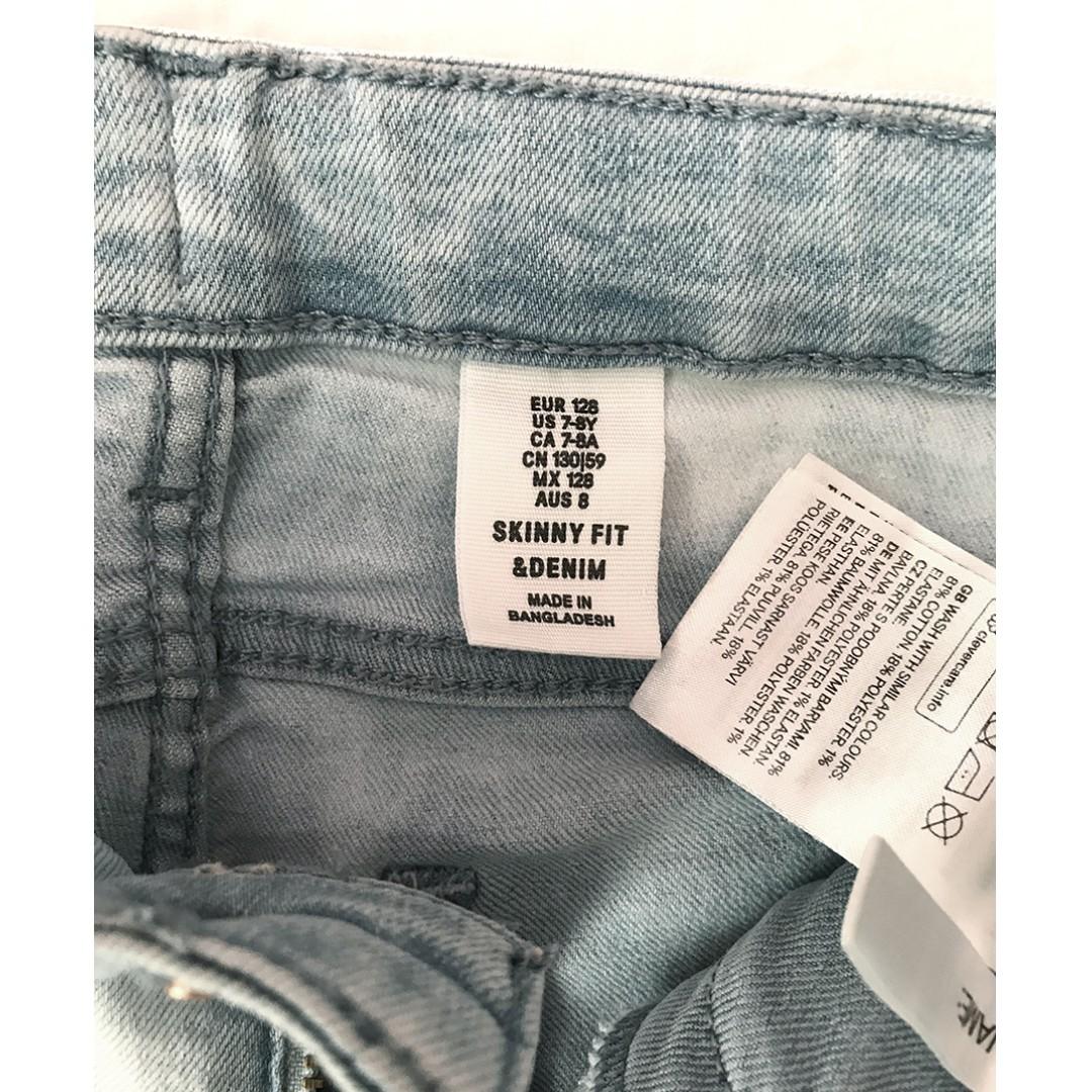 Denim H M Girl Jeans Babies Kids Girls Apparel 8 To 12 Years On Carousell