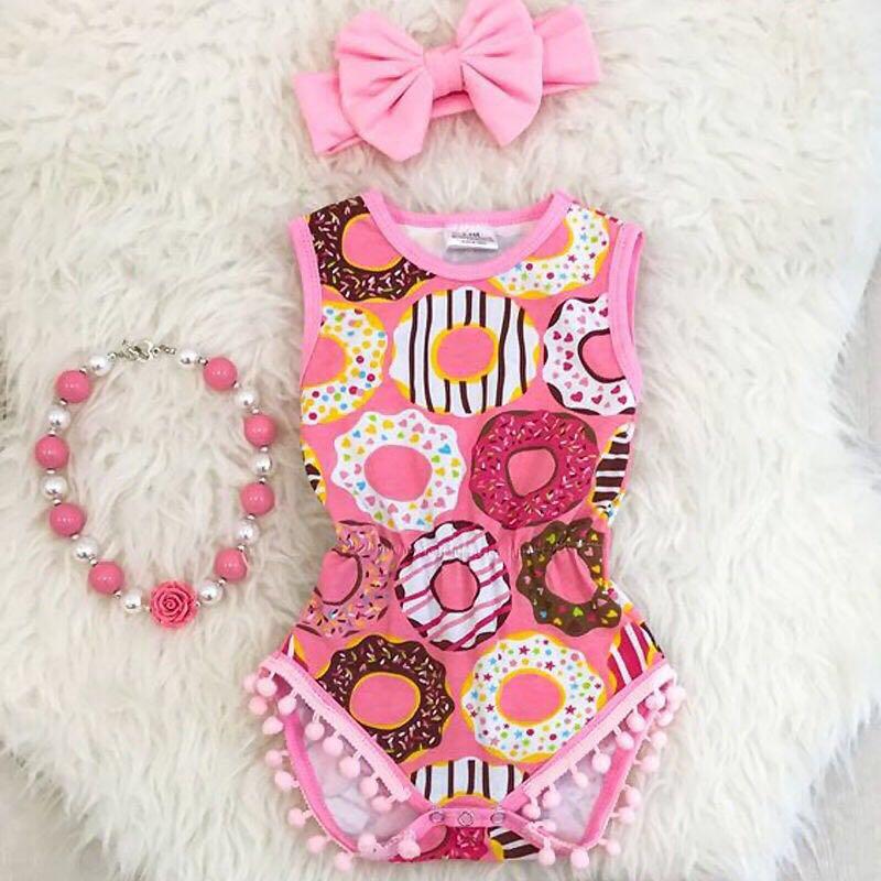 donut romper baby