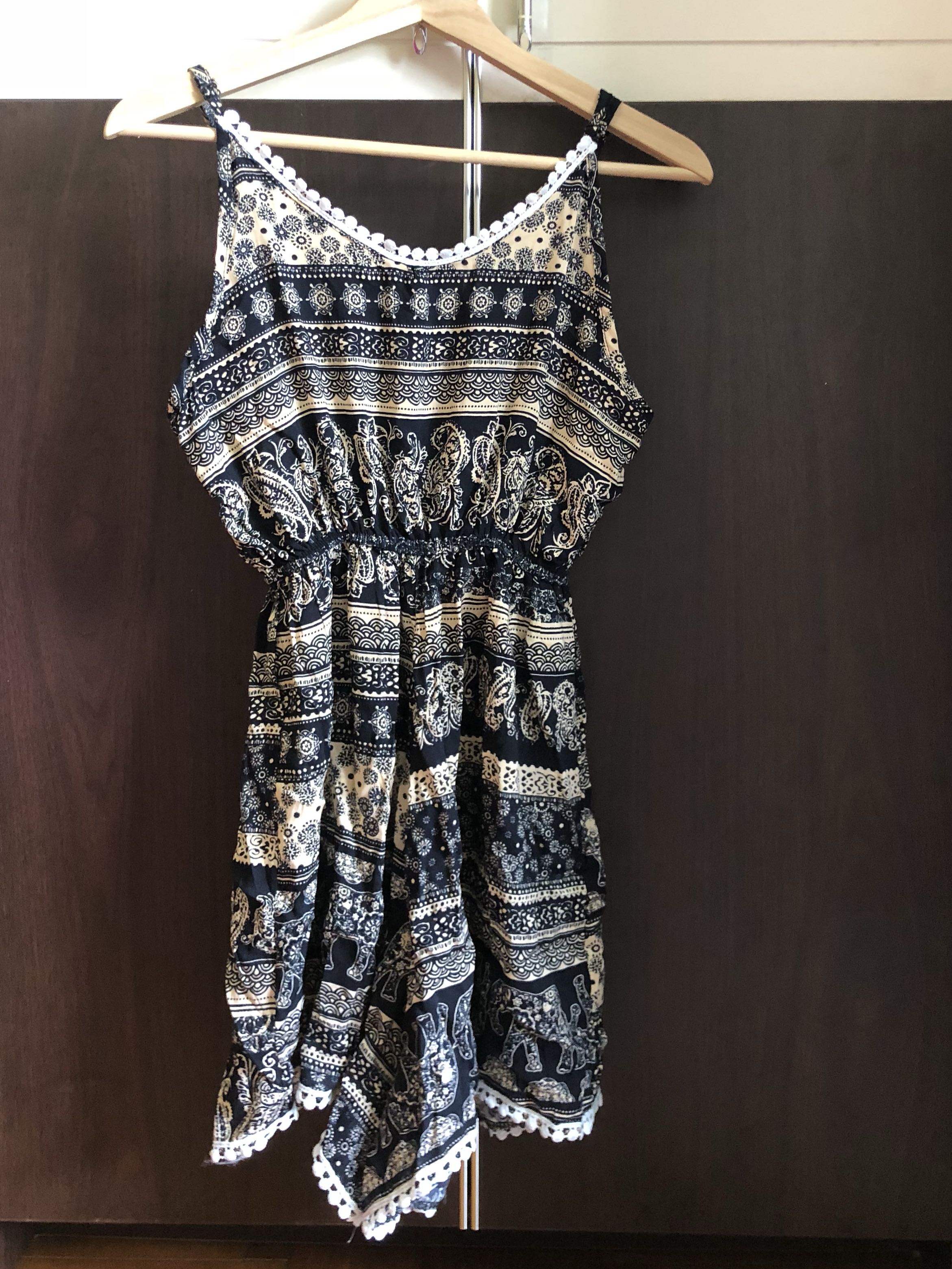 Elephant print romper Women s Fashion Dresses Sets Rompers on