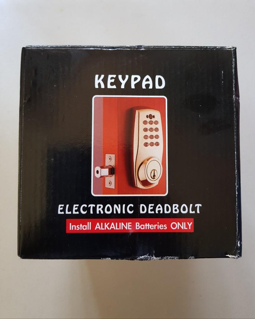 FAULTLESS Electronic Keypad Deadbolt, Furniture & Home Living, Security