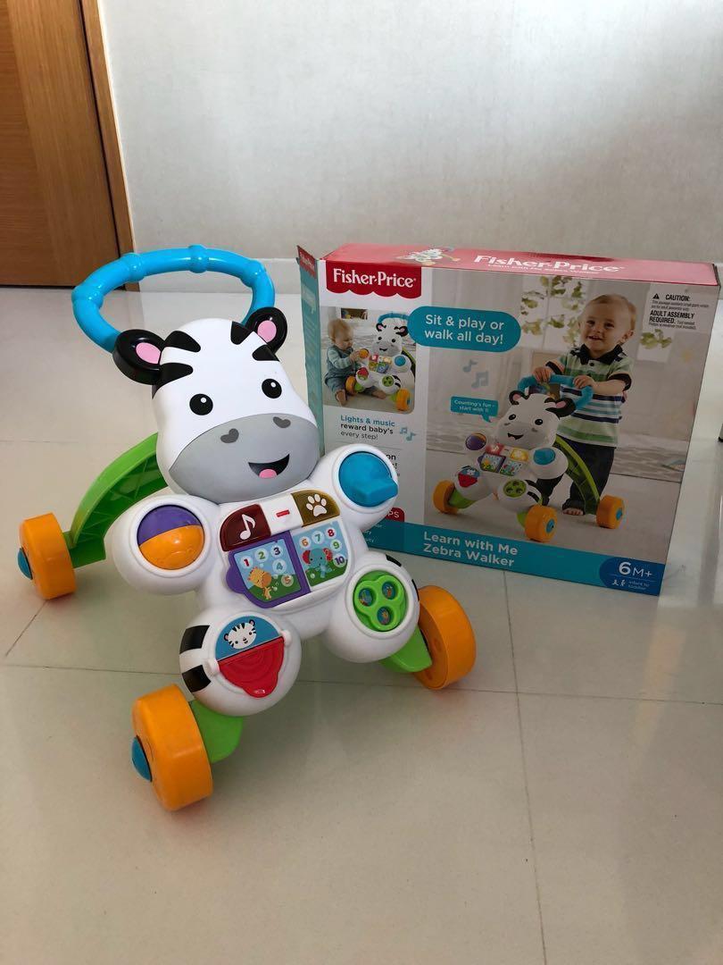 fisher price zebra walker instructions
