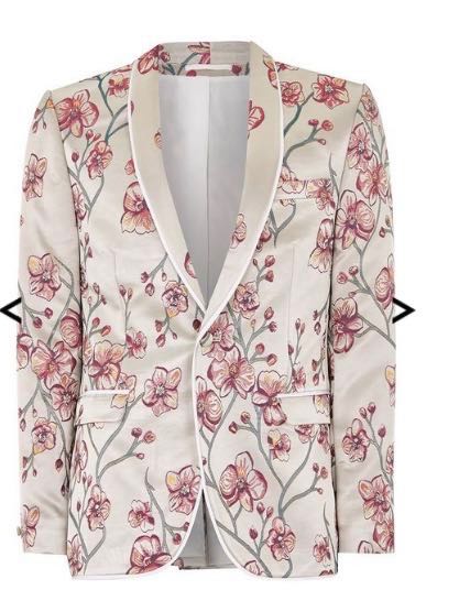 topman floral blazer