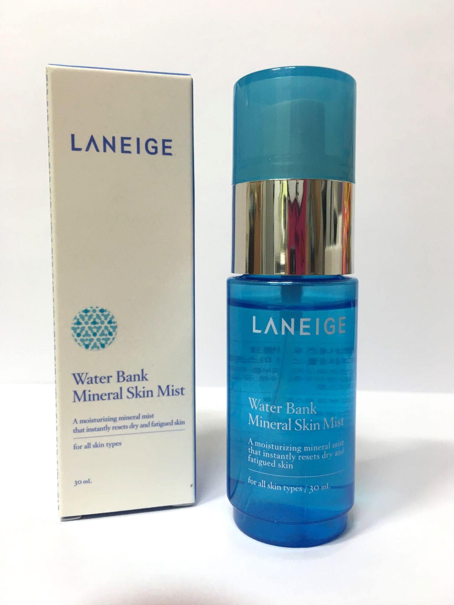 Free Mail] Laneige Water Bank Mineral Skin Mist, Beauty ...
