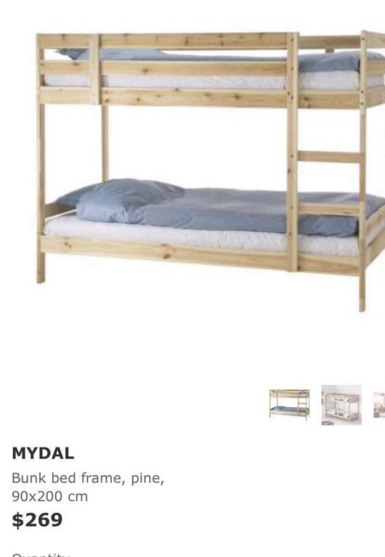 IKEA Double Decker Bed / Bunk Bed, Furniture & Home Living, Furniture