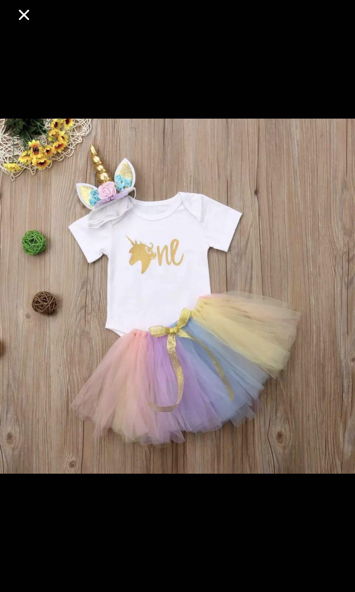 unicorn one year old outfit
