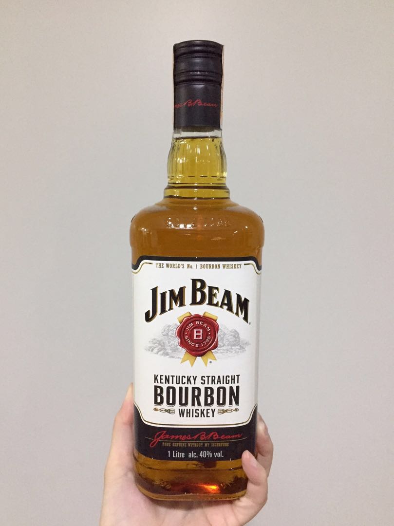 Jim Beam 1 liter, Food & Drinks, Fresh Produce on Carousell
