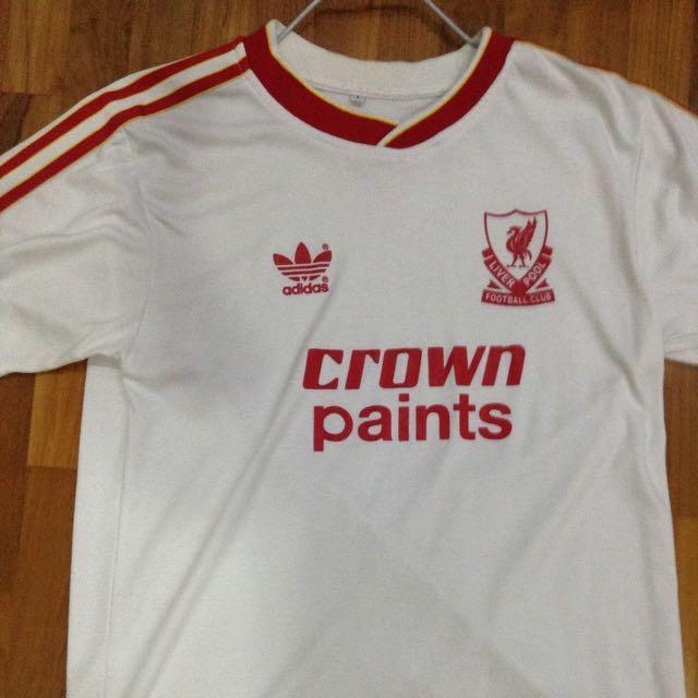 liverpool white crown paints shirt