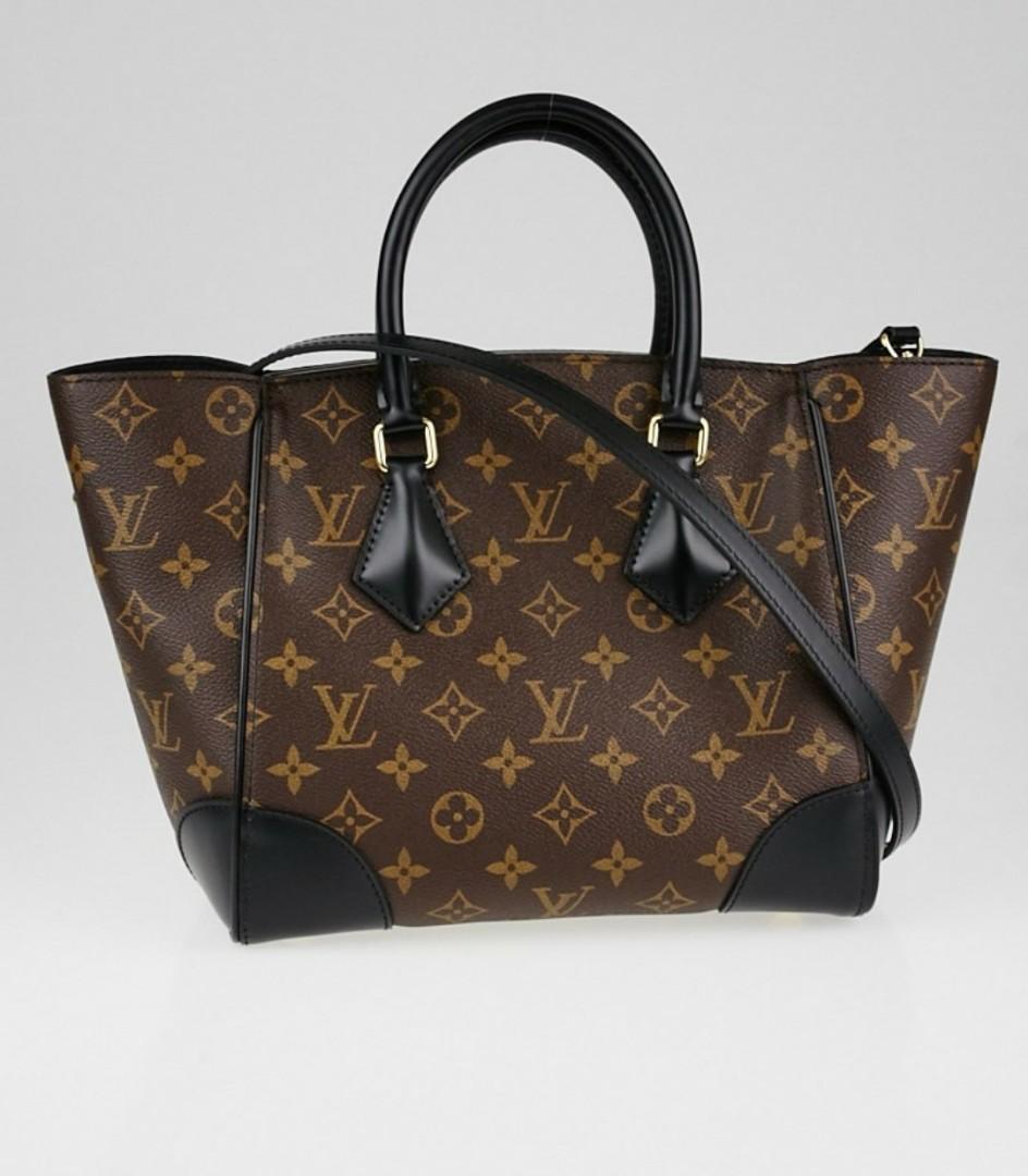 Louis Vuitton Noir Monogram Canvas Phenix PM Satchel or Shoulder