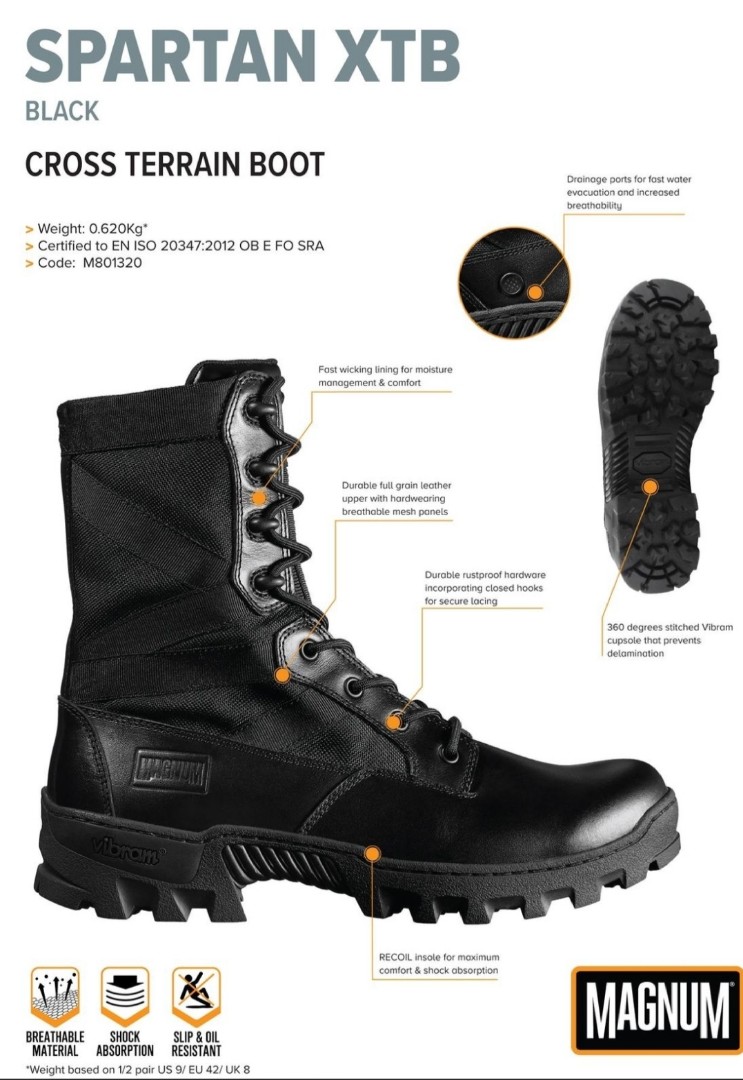 Vibram black boots Clearance