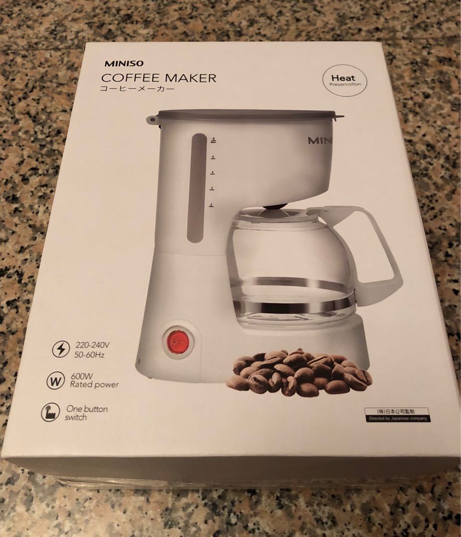 Miniso Coffee Maker TV Home Appliances Kitchen Appliances Coffee Machines Makers on Carousell