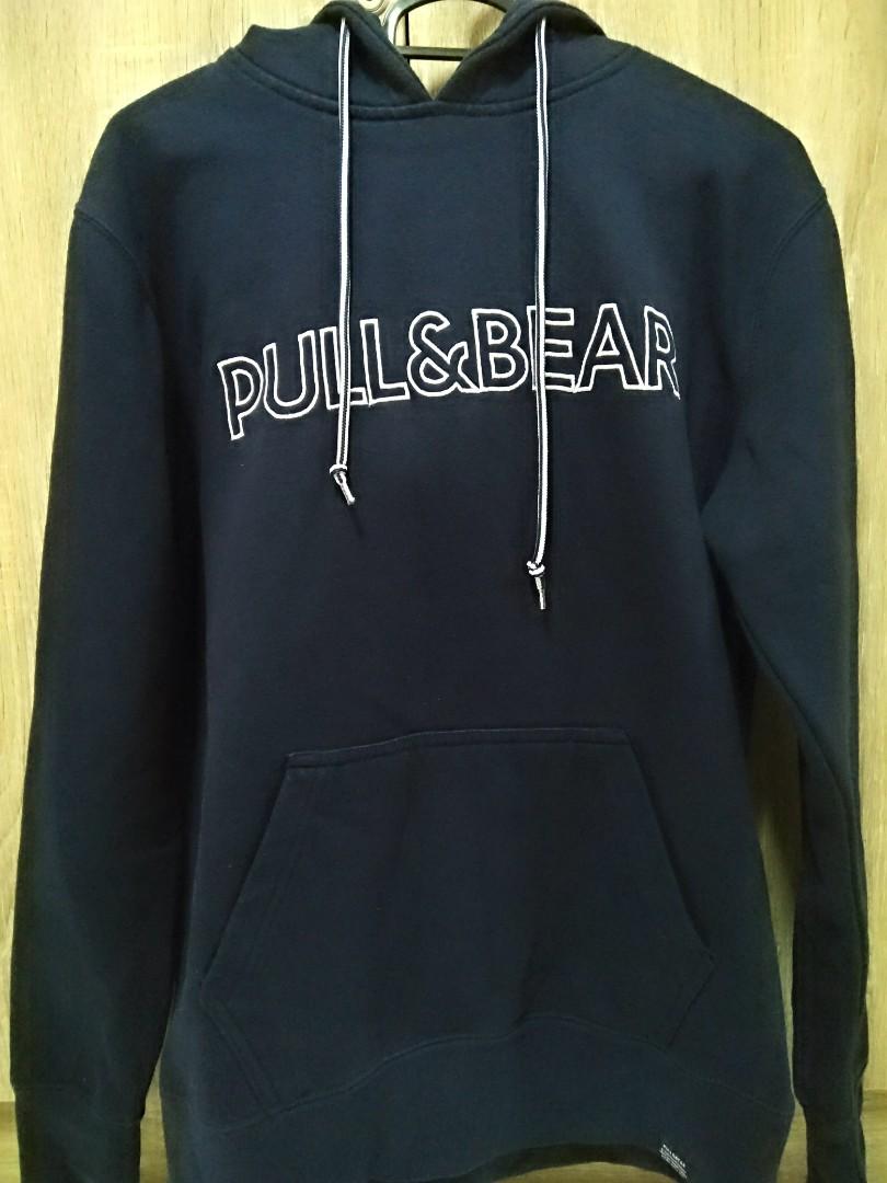 blue pull and bear hoodie