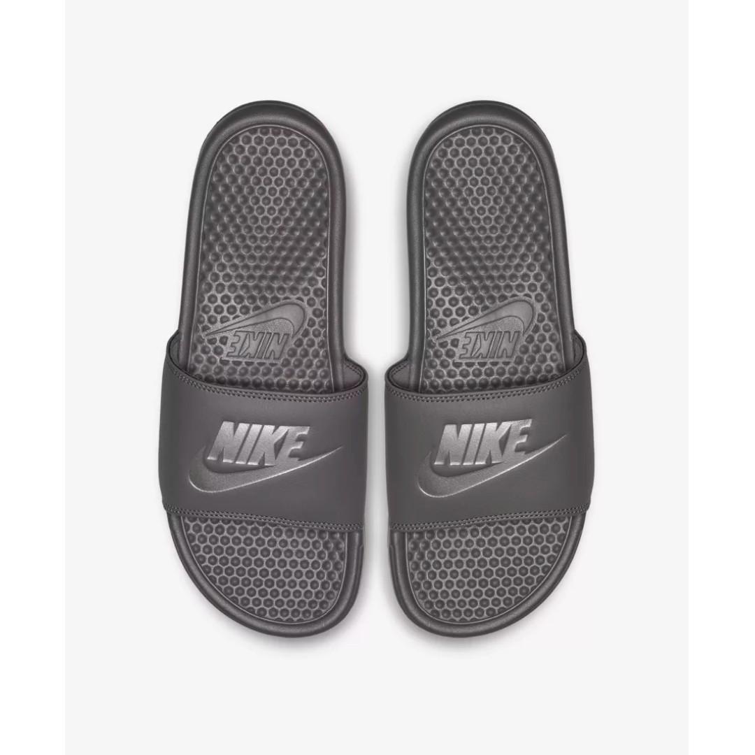 nike benassi silver