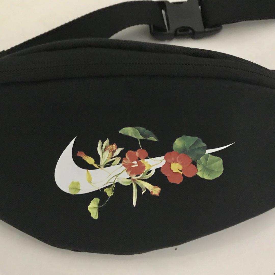 nike floral fanny pack