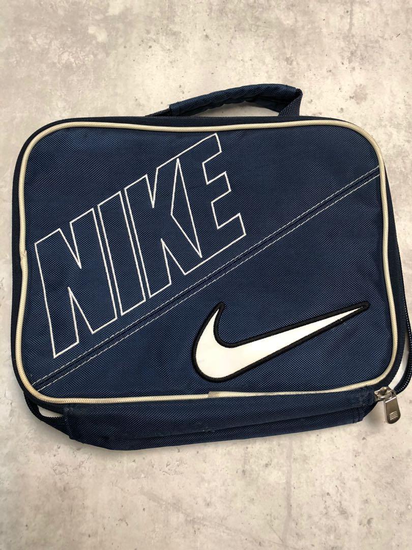 blue nike lunch bag