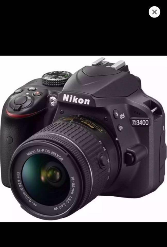 Nikon D3400 Dslr With 18 55mm Lens 16gb Memory Card Dry Box