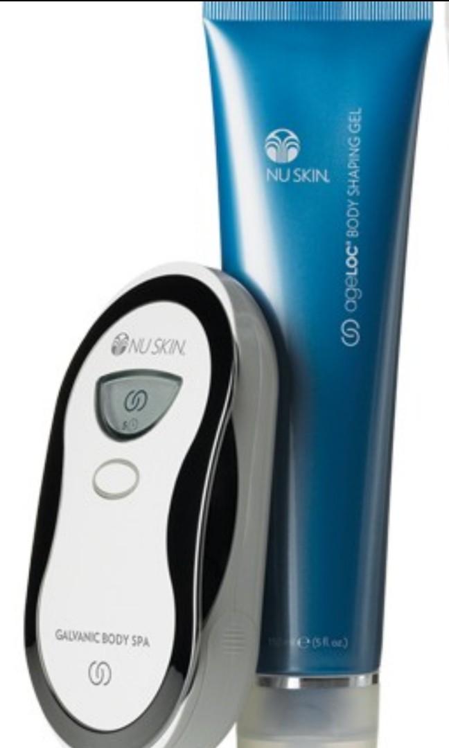 Nuskin Galvanic Body Spa + 1 body shaping gel, Beauty & Personal Care