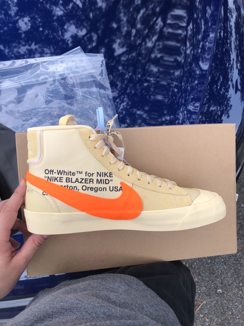 Off White Blazers All Hallows Eve Orange Men s Fashion Footwear Sneakers on Carousell