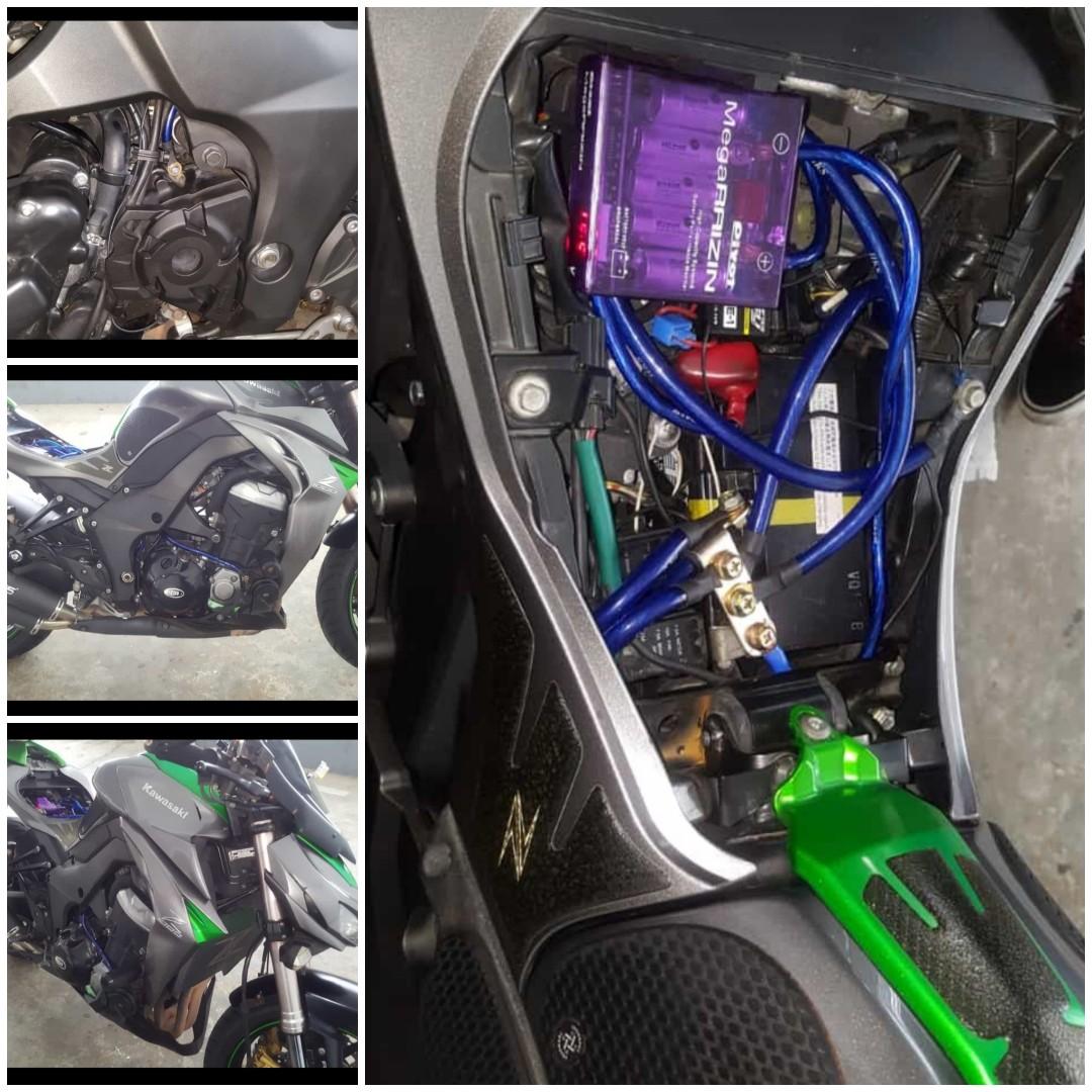 GROUNDING KIT IGNITION BOOSTER KIT UMA COIL RACING 9 POWER, Motorcycles