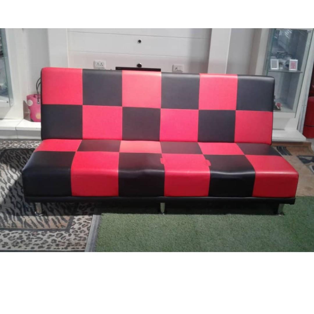 Ready Stock Sofa Bed Pvc Secondhand Barang Terpakai Home Furniture Home Decor On Carousell