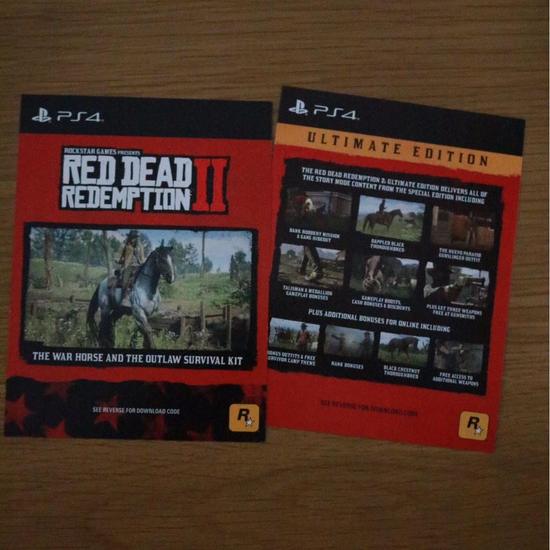 Red Dead Redemption 2 Ultimate Edition CODES (R3), Video Gaming, Gaming Accessories, Interactive