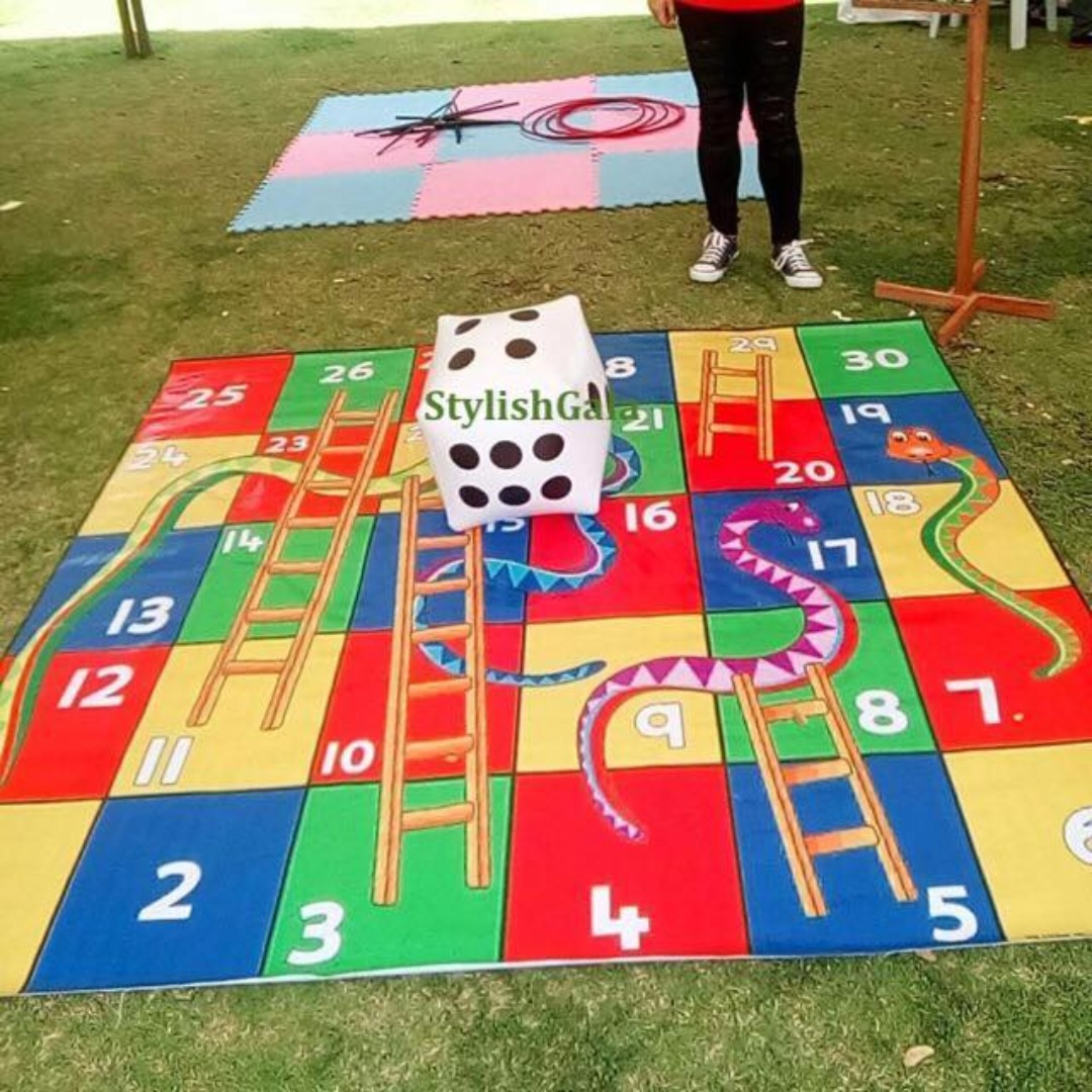 [RENTAL] LIFESIZED BOARD GAME (SNAKES AND LADDERS), Hobbies & Toys, Toys & Games on Carousell
