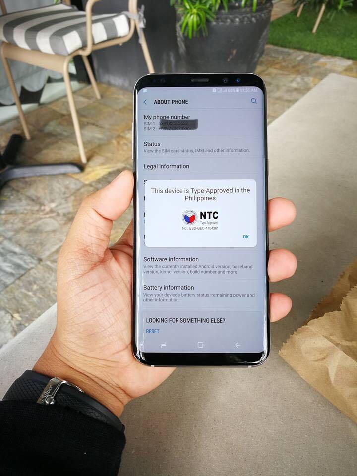 galaxy s8 plus arctic silver
