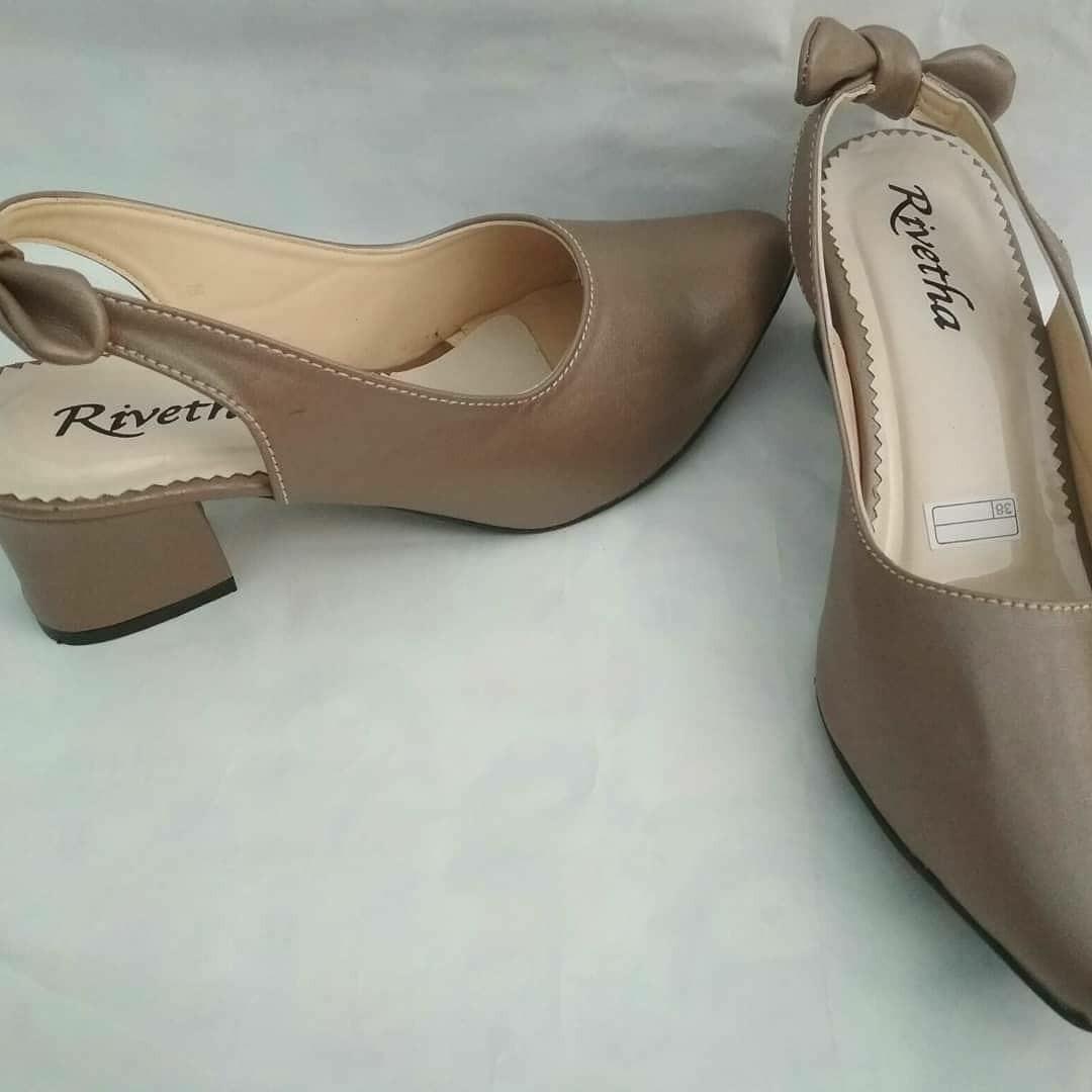 Sepatu Tahu Pita Belakang Fesyen Wanita Sepatu Di Carousell