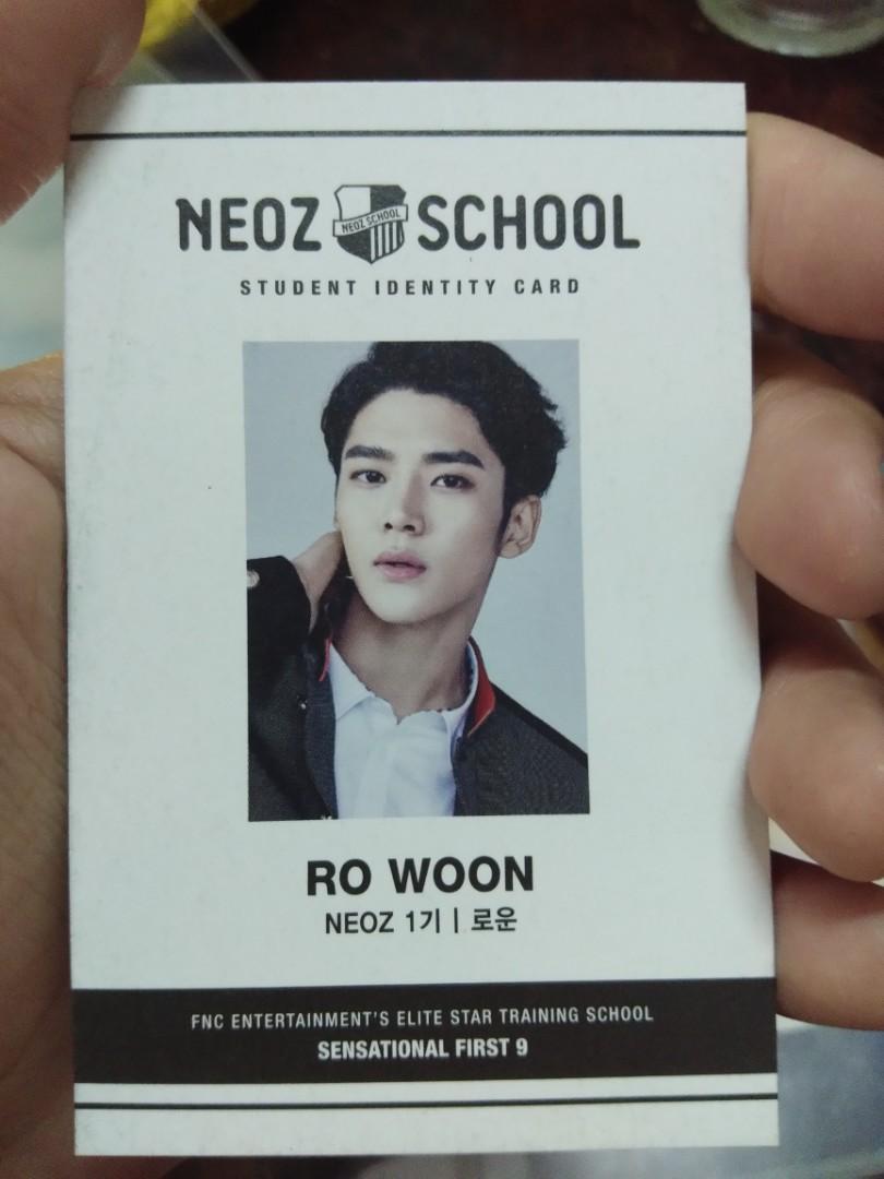 SF9 Rowoon Official NEOZ ID Card, Hobbies & Toys, Memorabilia 