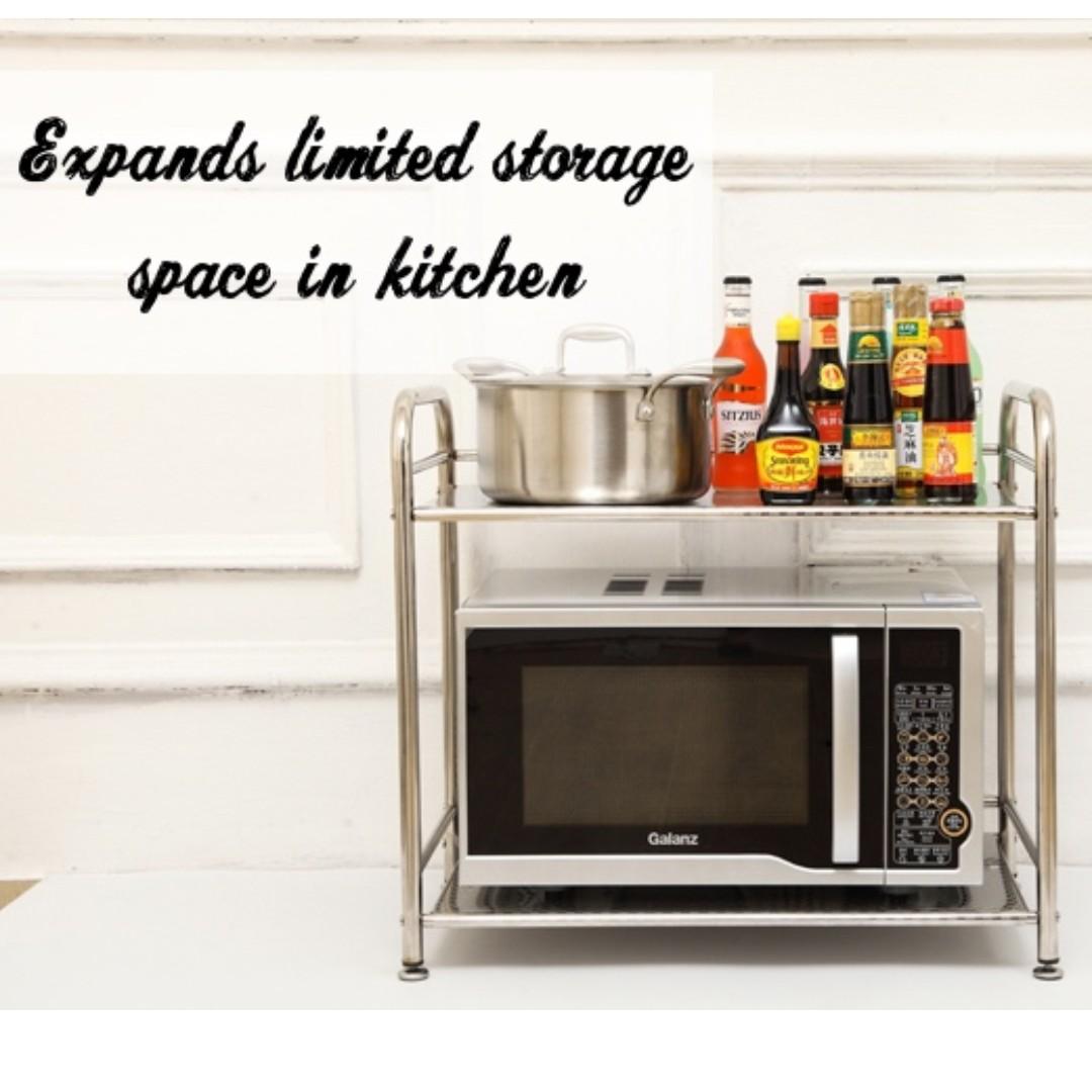 Stainless Steel Microwave Space Saving Rack Home Appliances Kitchenware On Carousell