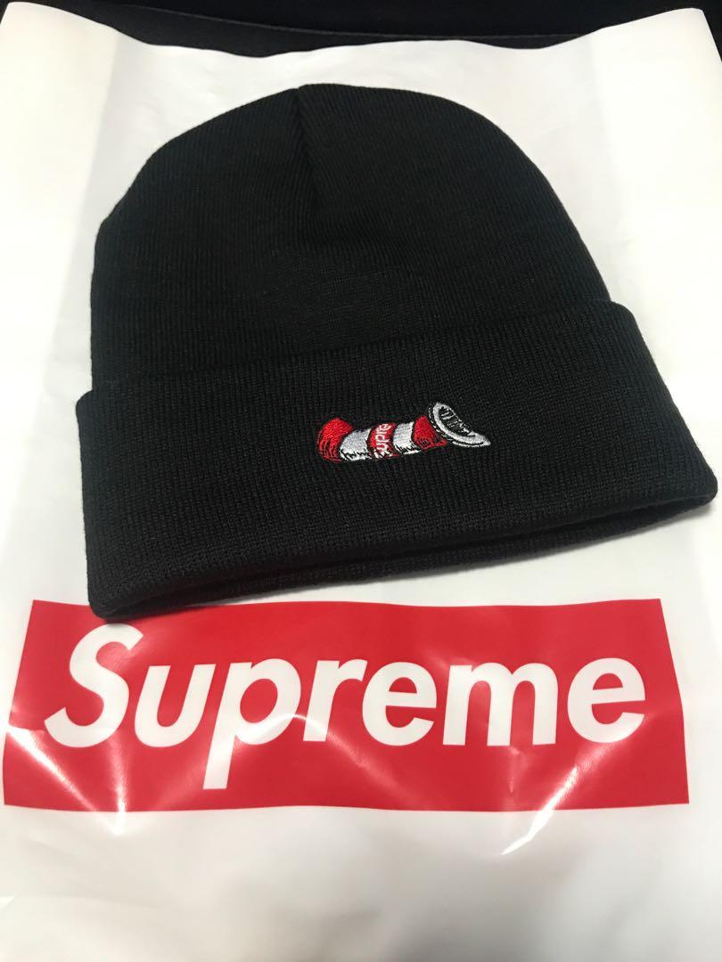 Supreme Cat In The Hat Beanie Men S Fashion Accessories Caps