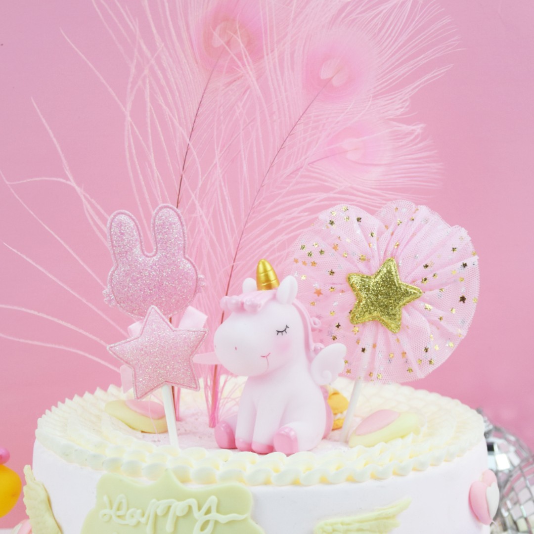 Unicorn Cake Toppers Figurines Toys Games Bricks Figurines