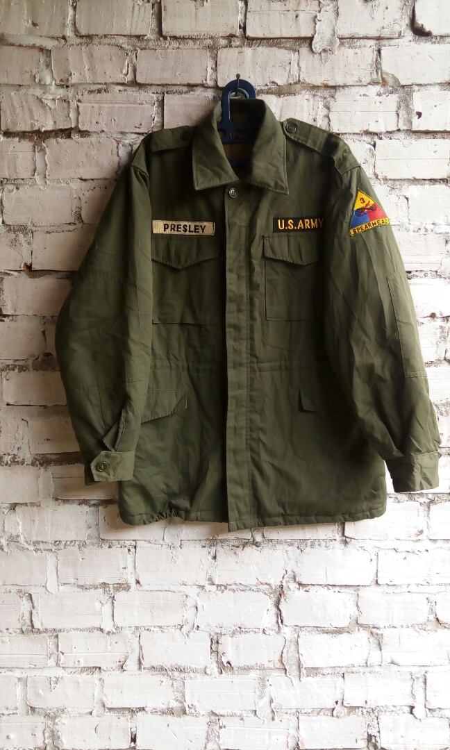 US ARMY M52 jacket, Fesyen Pria, Pakaian , Baju Luaran di Carousell