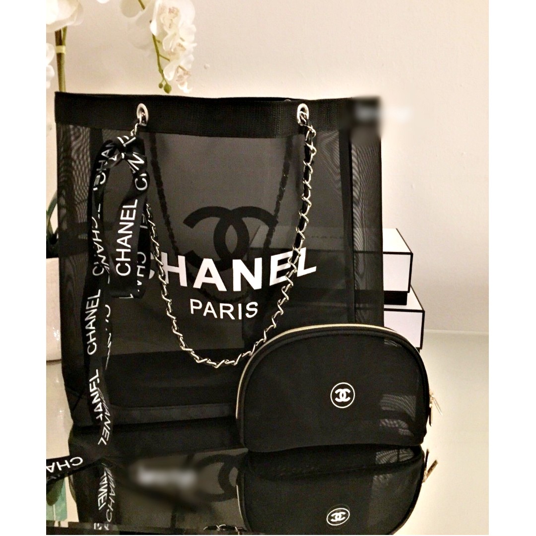 GWP Chanel Cosmetic Pouch , Luxury, Bags & Wallets on Carousell