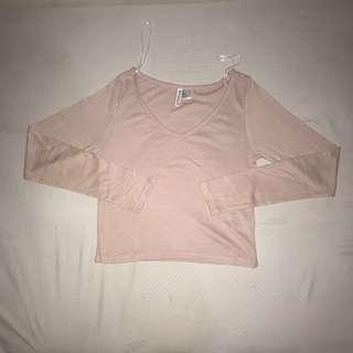 H&m shirt dusty pink